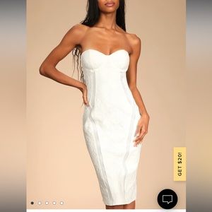 Lulu’s Love Forever and Always Ivory Lace Dress